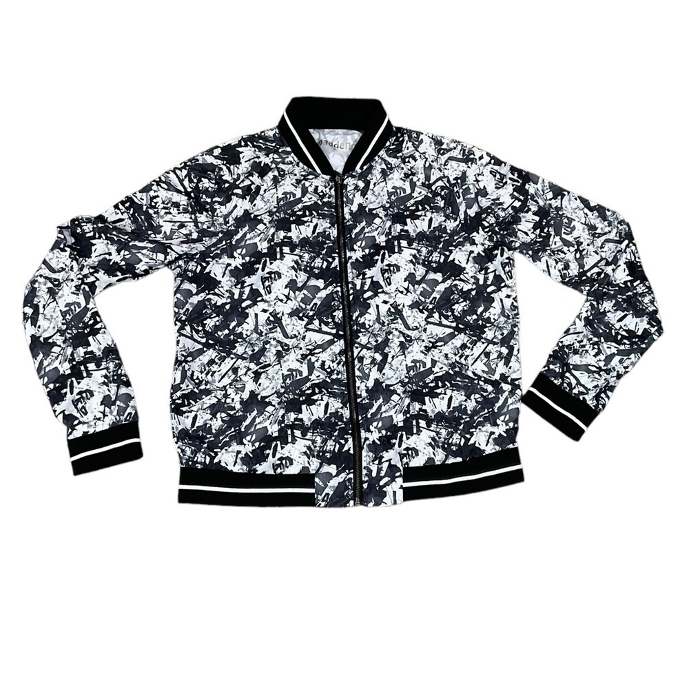 Madden NYC Lightweight abstract jacket with pockets size Medium